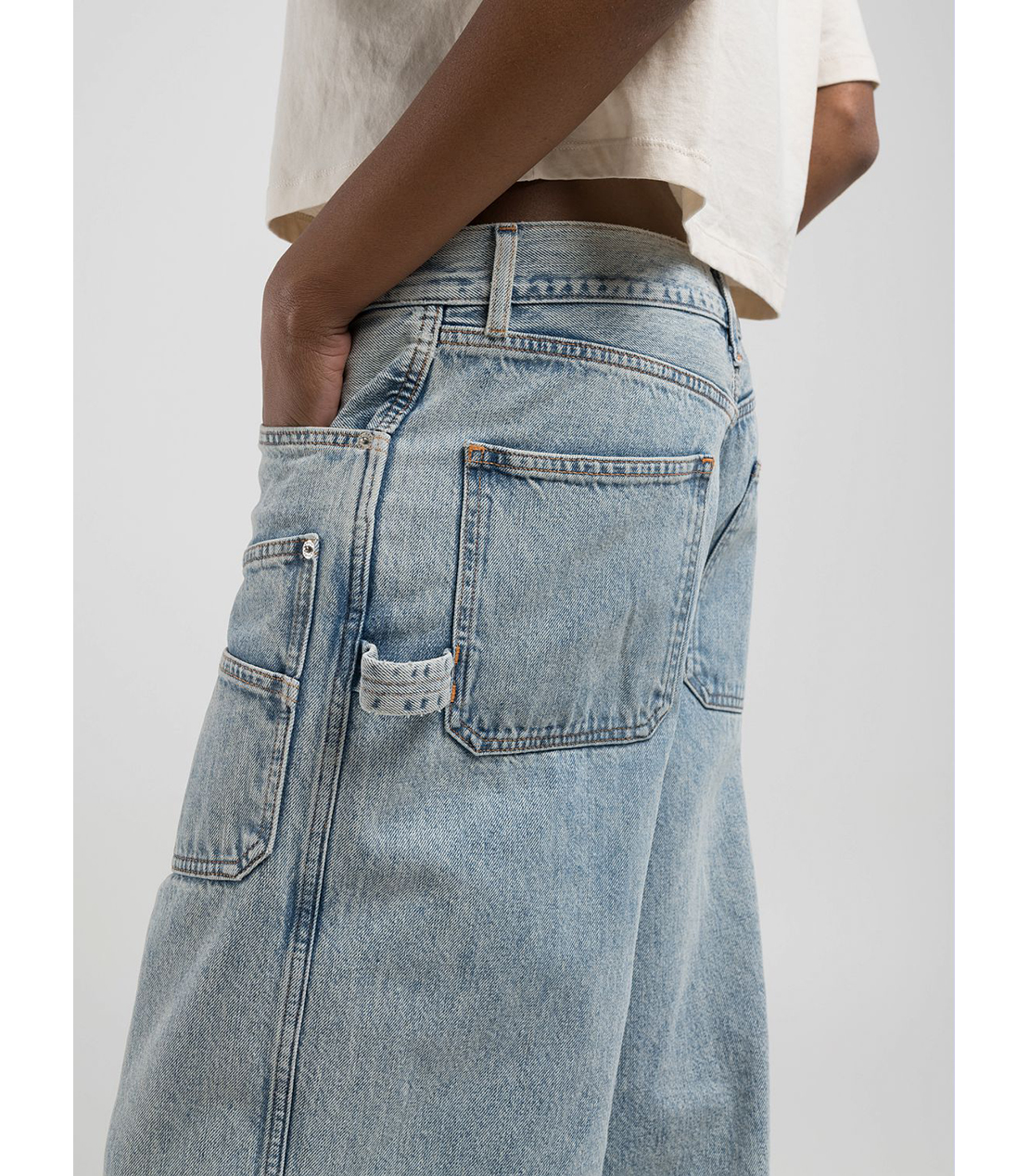 リラックスフィット ワークデニムパンツ 詳細画像 ブルーベージュ 6